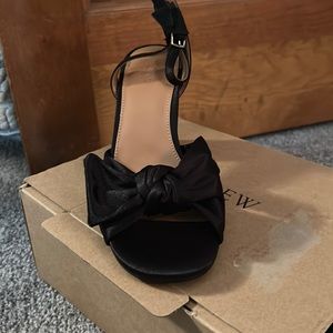 Super cute j crew black heals. Never worn